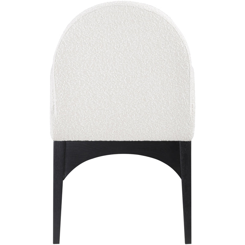 Meridian Waldorf Cream Boucle Fabric Dining Chair IMAGE 2