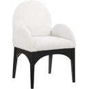 Meridian Waldorf Cream Boucle Fabric Dining Chair IMAGE 3