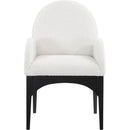 Meridian Waldorf Cream Boucle Fabric Dining Chair IMAGE 4