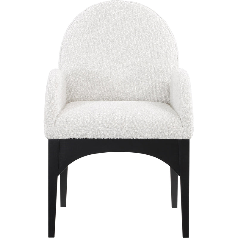 Meridian Waldorf Cream Boucle Fabric Dining Chair IMAGE 4