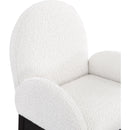 Meridian Waldorf Cream Boucle Fabric Dining Chair IMAGE 6