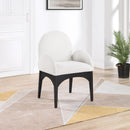 Meridian Waldorf Cream Boucle Fabric Dining Chair IMAGE 8