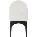 Meridian Waldorf Cream Boucle Fabric Dining Chair IMAGE 2