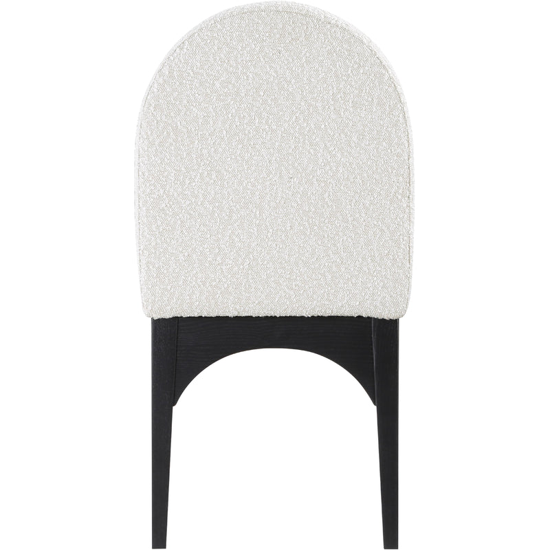 Meridian Waldorf Cream Boucle Fabric Dining Chair IMAGE 2