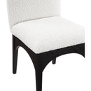 Meridian Waldorf Cream Boucle Fabric Dining Chair IMAGE 6