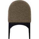 Meridian Waldorf Olive Boucle Fabric Dining Chair IMAGE 2