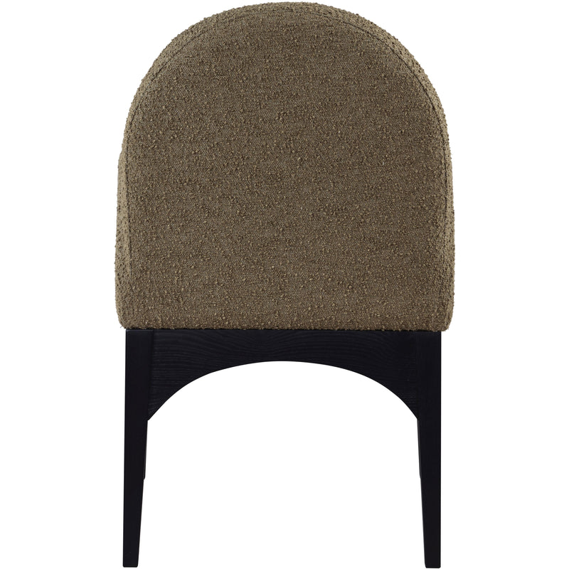 Meridian Waldorf Olive Boucle Fabric Dining Chair IMAGE 2