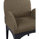 Meridian Waldorf Olive Boucle Fabric Dining Chair IMAGE 7
