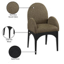 Meridian Waldorf Olive Boucle Fabric Dining Chair IMAGE 9