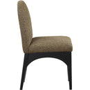 Meridian Waldorf Olive Boucle Fabric Dining Chair IMAGE 5