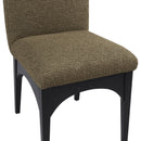 Meridian Waldorf Olive Boucle Fabric Dining Chair IMAGE 6