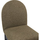 Meridian Waldorf Olive Boucle Fabric Dining Chair IMAGE 7