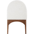 Meridian Waldorf Cream Boucle Fabric Dining Chair IMAGE 2
