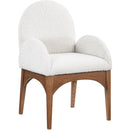 Meridian Waldorf Cream Boucle Fabric Dining Chair IMAGE 3