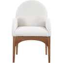 Meridian Waldorf Cream Boucle Fabric Dining Chair IMAGE 4