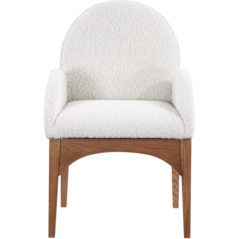 Meridian Waldorf Cream Boucle Fabric Dining Chair IMAGE 4