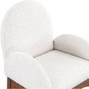 Meridian Waldorf Cream Boucle Fabric Dining Chair IMAGE 6