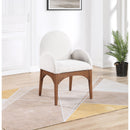 Meridian Waldorf Cream Boucle Fabric Dining Chair IMAGE 8