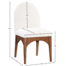 Meridian Waldorf Cream Boucle Fabric Dining Chair IMAGE 10