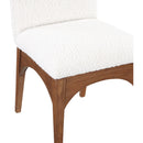 Meridian Waldorf Cream Boucle Fabric Dining Chair IMAGE 6