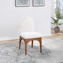 Meridian Waldorf Cream Boucle Fabric Dining Chair IMAGE 8