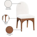 Meridian Waldorf Cream Boucle Fabric Dining Chair IMAGE 9