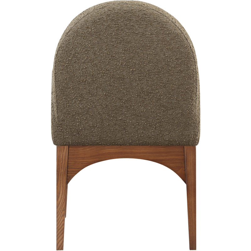 Meridian Waldorf Olive Boucle Fabric Dining Chair IMAGE 2