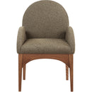 Meridian Waldorf Olive Boucle Fabric Dining Chair IMAGE 4