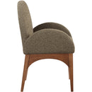 Meridian Waldorf Olive Boucle Fabric Dining Chair IMAGE 5