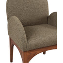 Meridian Waldorf Olive Boucle Fabric Dining Chair IMAGE 7