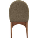 Meridian Waldorf Olive Boucle Fabric Dining Chair IMAGE 2
