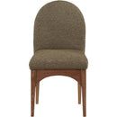 Meridian Waldorf Olive Boucle Fabric Dining Chair IMAGE 4