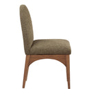 Meridian Waldorf Olive Boucle Fabric Dining Chair IMAGE 5