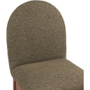 Meridian Waldorf Olive Boucle Fabric Dining Chair IMAGE 7