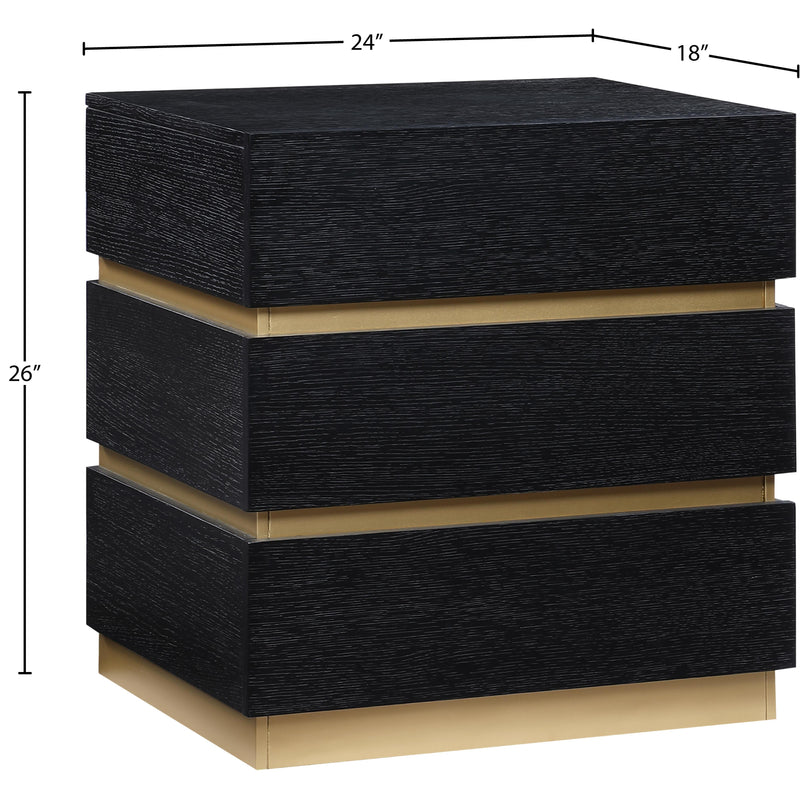 Meridian Zaylan Black Night Stand IMAGE 11