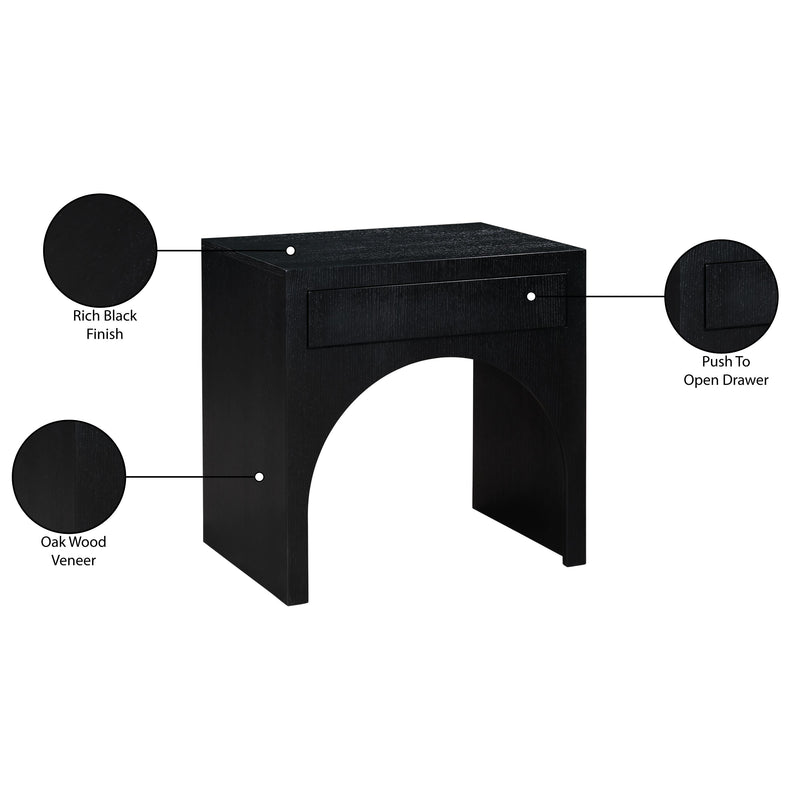 Meridian August Black Night Stand IMAGE 10