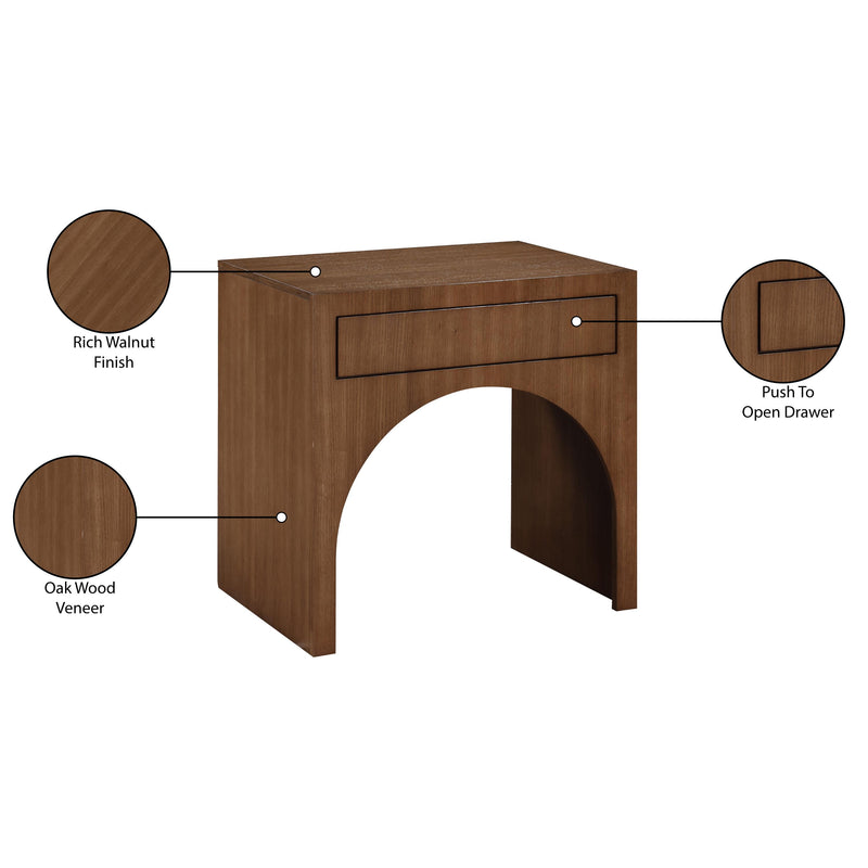 Meridian August Walnut Night Stand IMAGE 10