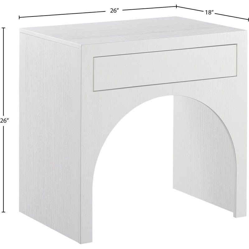 Meridian August White Night Stand IMAGE 11