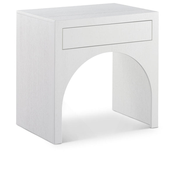 Meridian August White Night Stand IMAGE 1