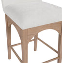 Meridian Waldorf Cream Chenille Fabric Stool IMAGE 6