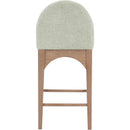 Meridian Waldorf Mint Chenille Fabric Stool IMAGE 2