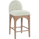 Meridian Waldorf Mint Chenille Fabric Stool IMAGE 3