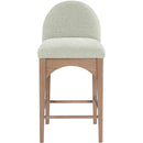 Meridian Waldorf Mint Chenille Fabric Stool IMAGE 4