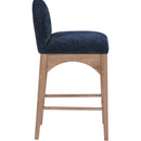 Meridian Waldorf Navy Chenille Fabric Stool IMAGE 5