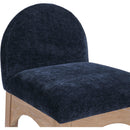 Meridian Waldorf Navy Chenille Fabric Stool IMAGE 7