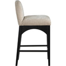 Meridian Waldorf Beige Chenille Fabric Stool IMAGE 5