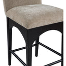 Meridian Waldorf Beige Chenille Fabric Stool IMAGE 6