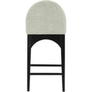 Meridian Waldorf Mint Chenille Fabric Stool IMAGE 2
