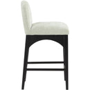 Meridian Waldorf Mint Chenille Fabric Stool IMAGE 5