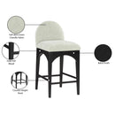 Meridian Waldorf Mint Chenille Fabric Stool IMAGE 9